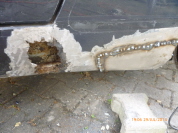 Schweissarbeiten am Porsche 024